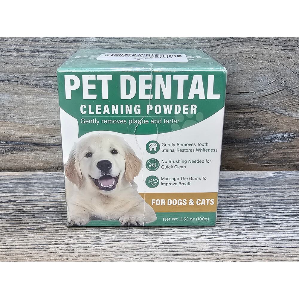 Pet Dental Cleaning Powder For Dogs & Cats, 3.52 oz